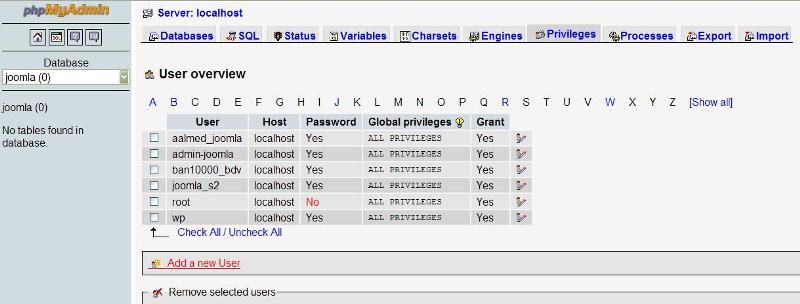 Kullanıcı Oluşturma