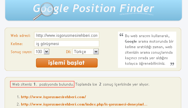 İş Görüşmesi Rehberi Google&#x27;da 1. sırada